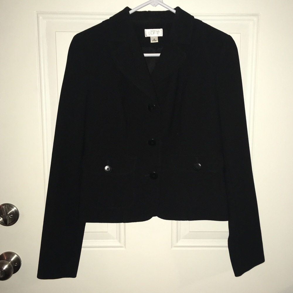 Loft Black Blazer Size 2 - Picture 1 of 5